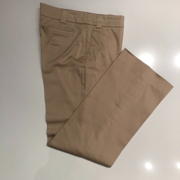 Espirit Collection Straight Leg Zip Up Medium Rise Pants Tan Size 8 - Picture 1 of 8